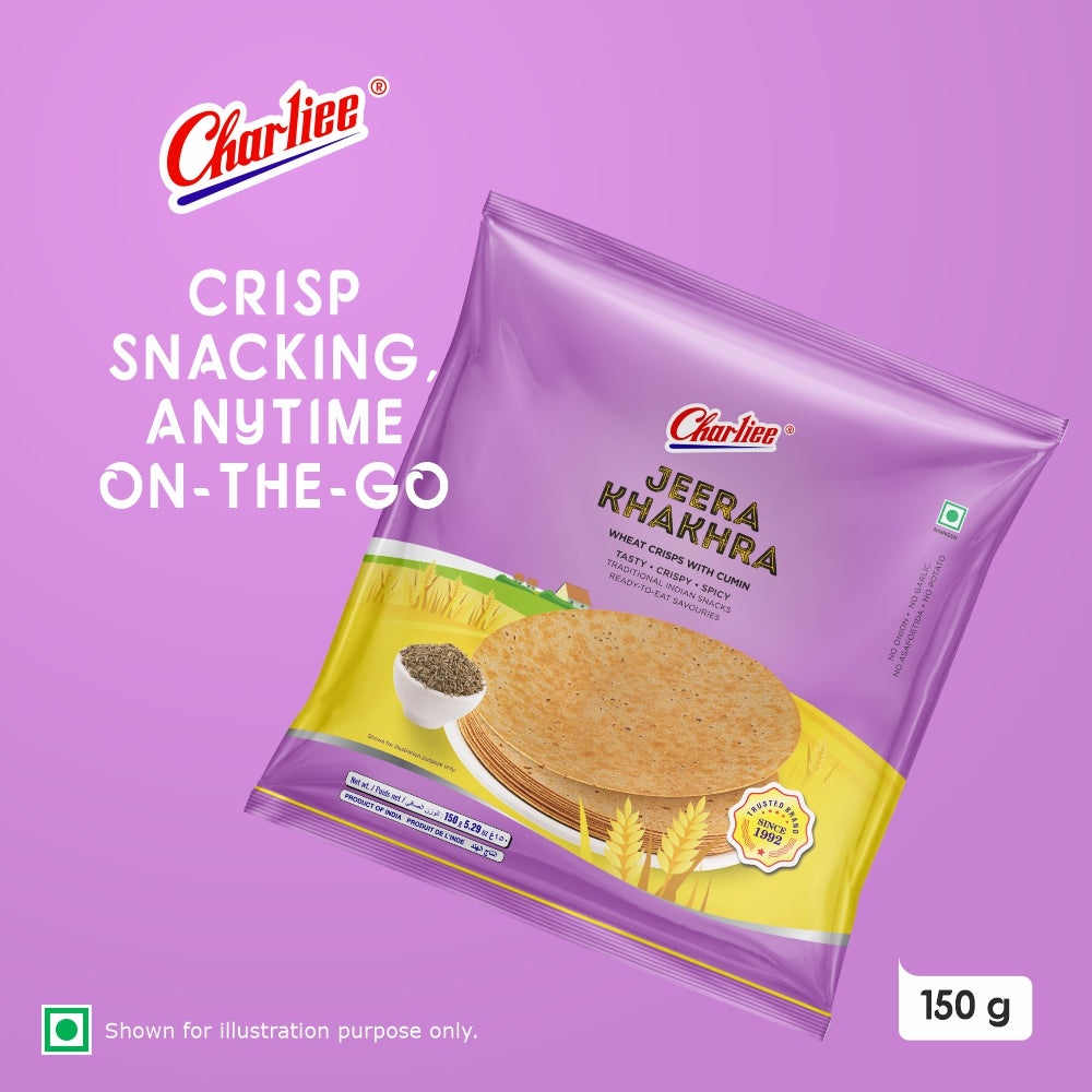 Charliee Jeera Khakhra Round 150 g - product shot