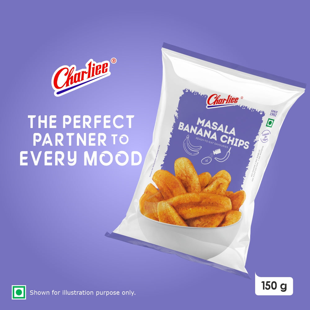 Charliee Masala Banana Chips 150 g - product shot