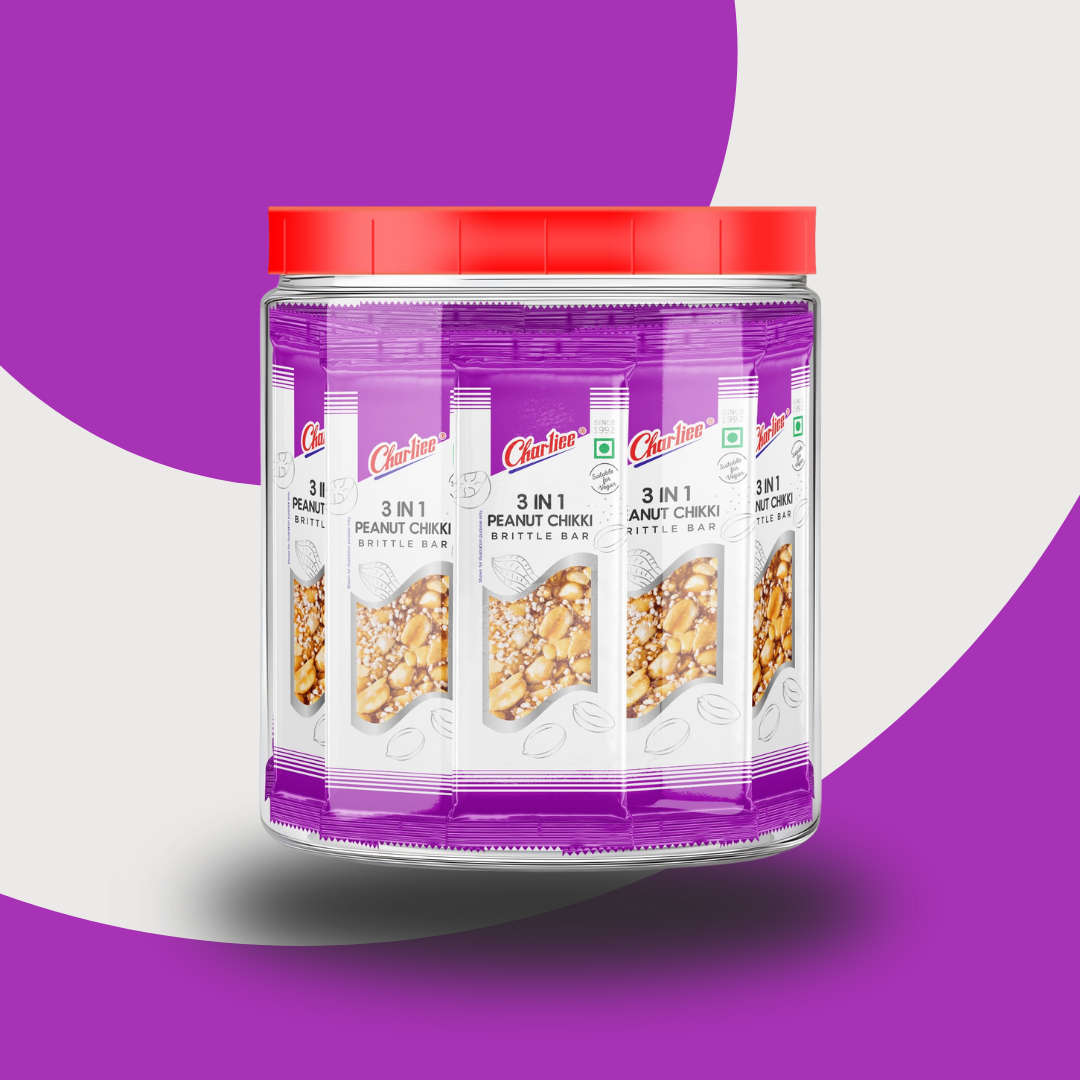 3 IN 1 PEANUT CHIKKI JAR (15G X 40Units)