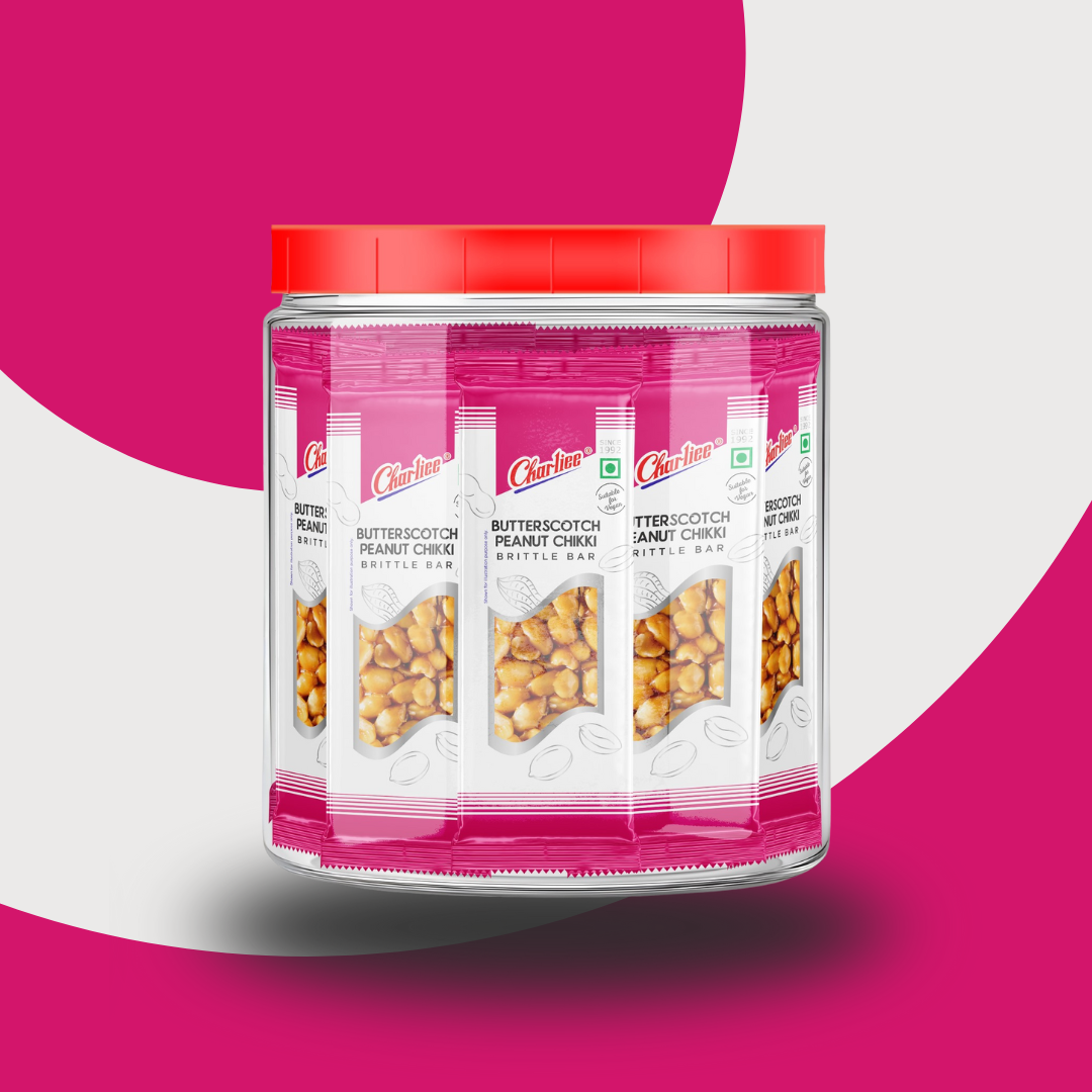 BUTTERSCOTCH PEANUT CHIKKI JAR (15 g X 40 UNITS) 600 g