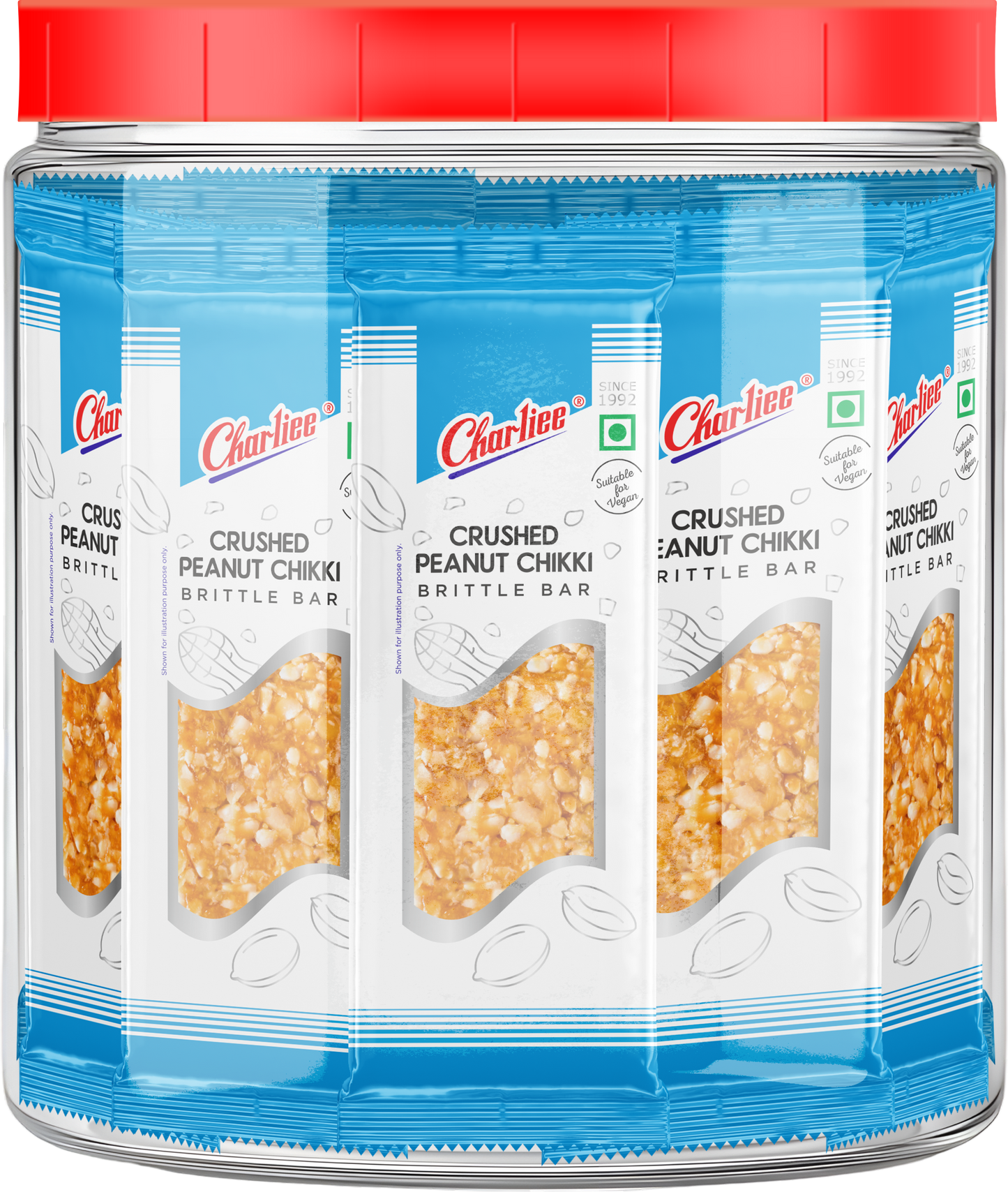 CRUSHED PEANUT CHIKKI JAR (15 g X 40 UNITS) 600 g