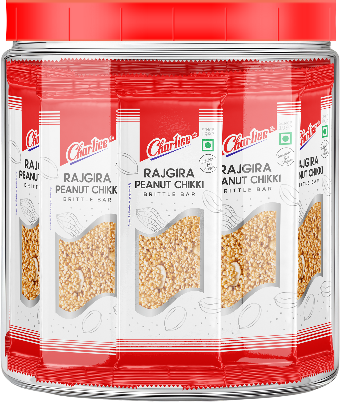 RAJGIRA PEANUT CHIKKI JAR (15 g X 40 UNITS) 600 g
