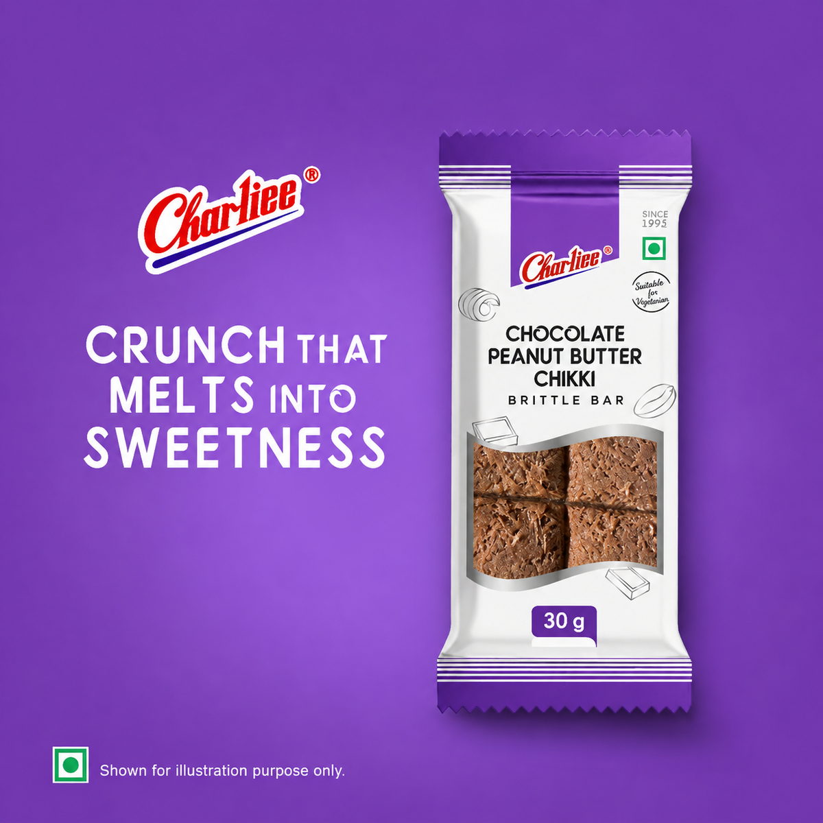 Chocolate Peanut Butter Chikki  (30 g  * 20 Units)