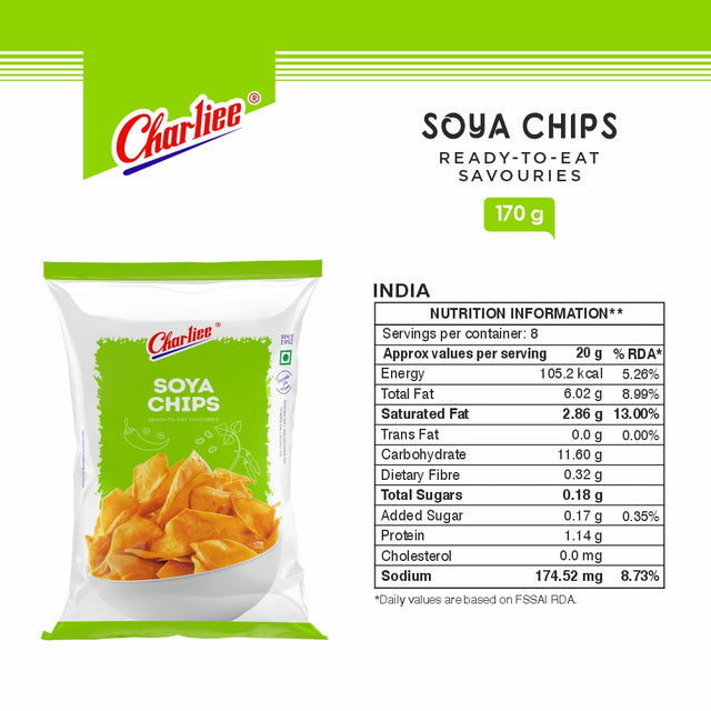 Soya Chips 170 g - nutrition information