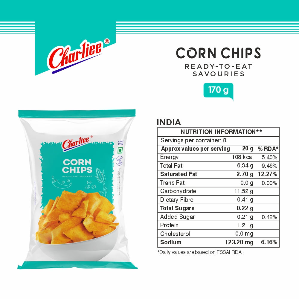 Corn Chips 170 g - nutrition information