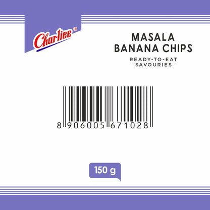 Charliee Masala Banana Chips 150 g - barcode