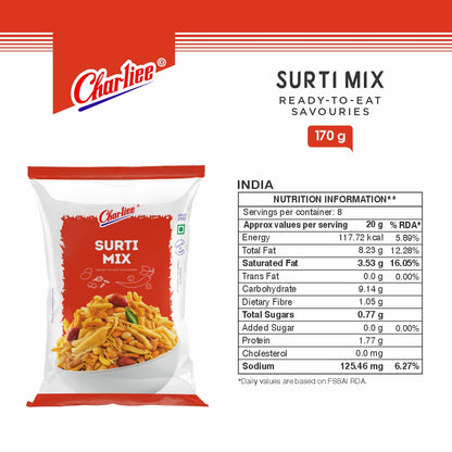 Charliee Surti Mix 170 g - ingredients