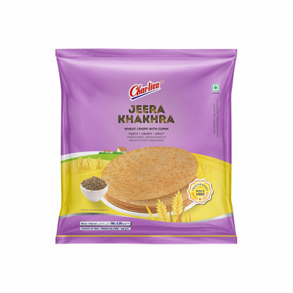 Charliee Jeera Khakhra Round 150 g - front of pack