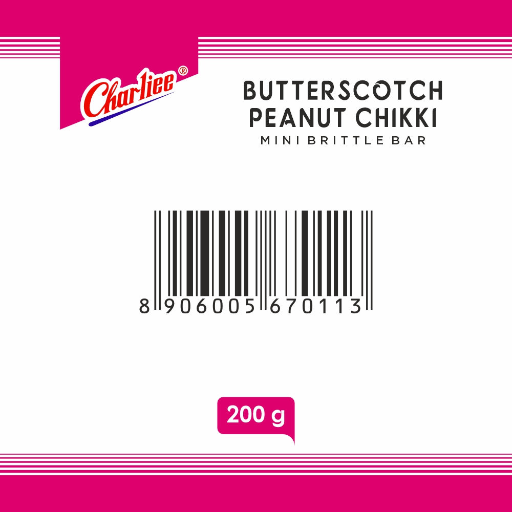 Butterscotch Peanut Chikki - Mini Bites 200 g - barcode