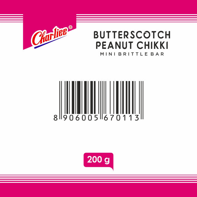 Butterscotch Peanut Chikki - Mini Bites 200 g - barcode