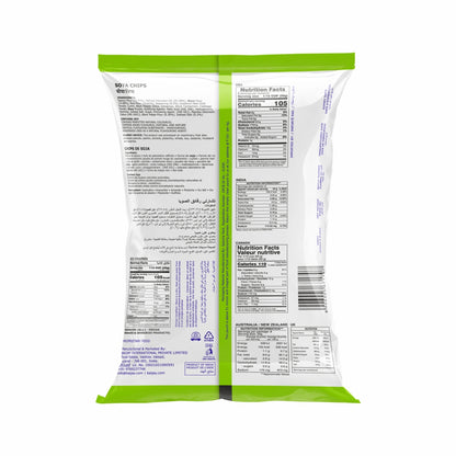 Charliee Soya Chips 170 g - back of pack