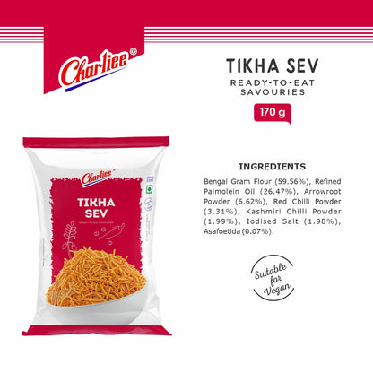 Charliee Tikha Sev 170 g - nutrition information