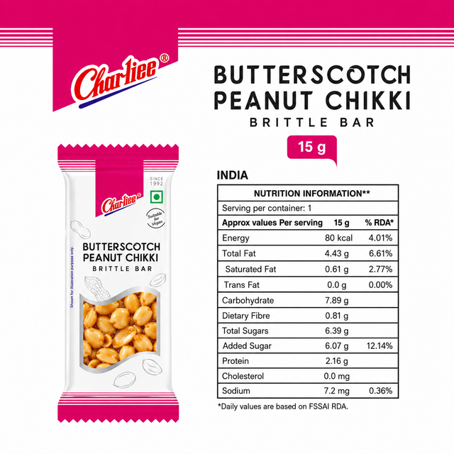 Butterscotch Peanut Chikki Jar (15 g * 40 Units) - 03
