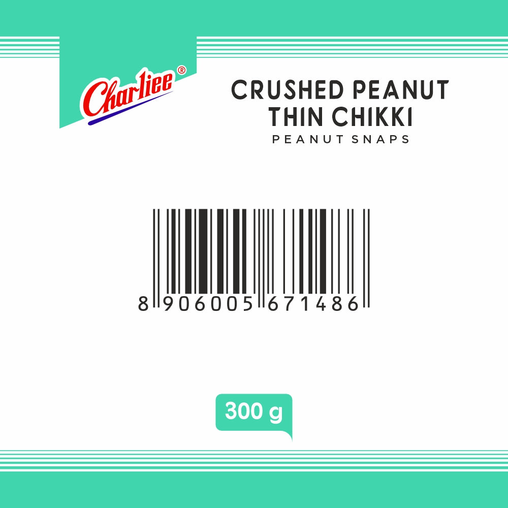 Thin Crushed Peanut Chikki 300 g - barcode