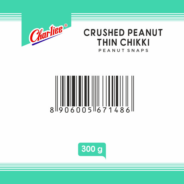Thin Crushed Peanut Chikki 300 g - barcode