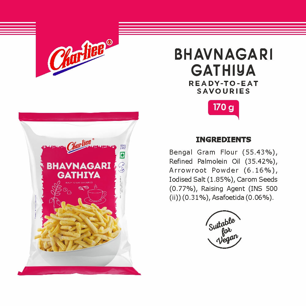 Charliee Bhavnagari Gathiya 170 g - ingredients