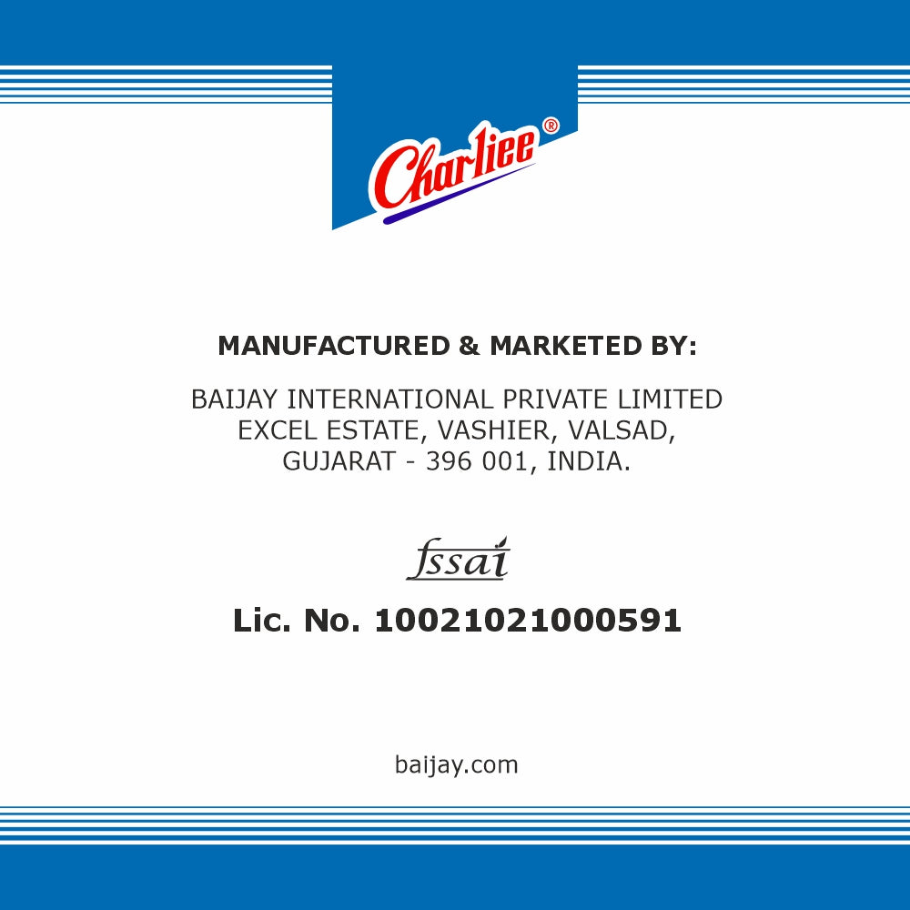 Charliee Papad Chavanu 170 g - FSSAI and address