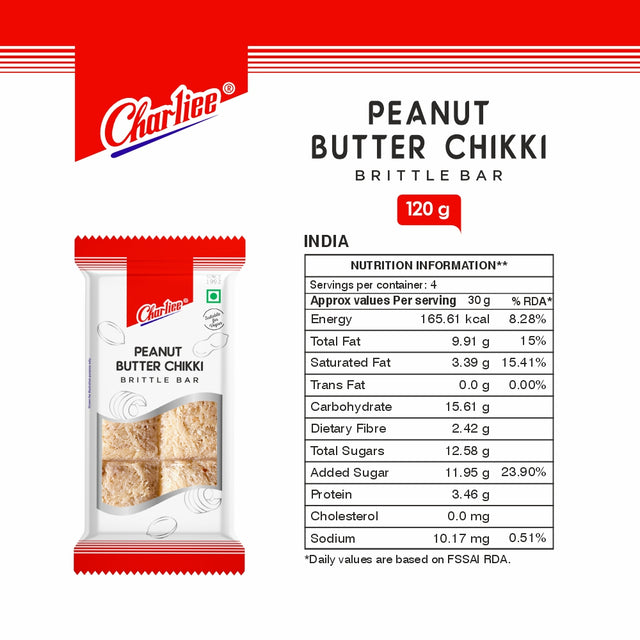 Peanut Butter Chikki 120 g - nutrition information