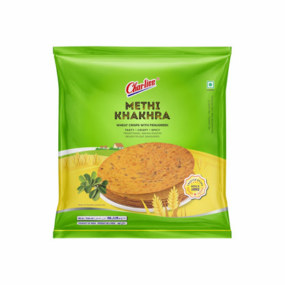 Charliee Methi Khakhra Round 150 g - front of pack