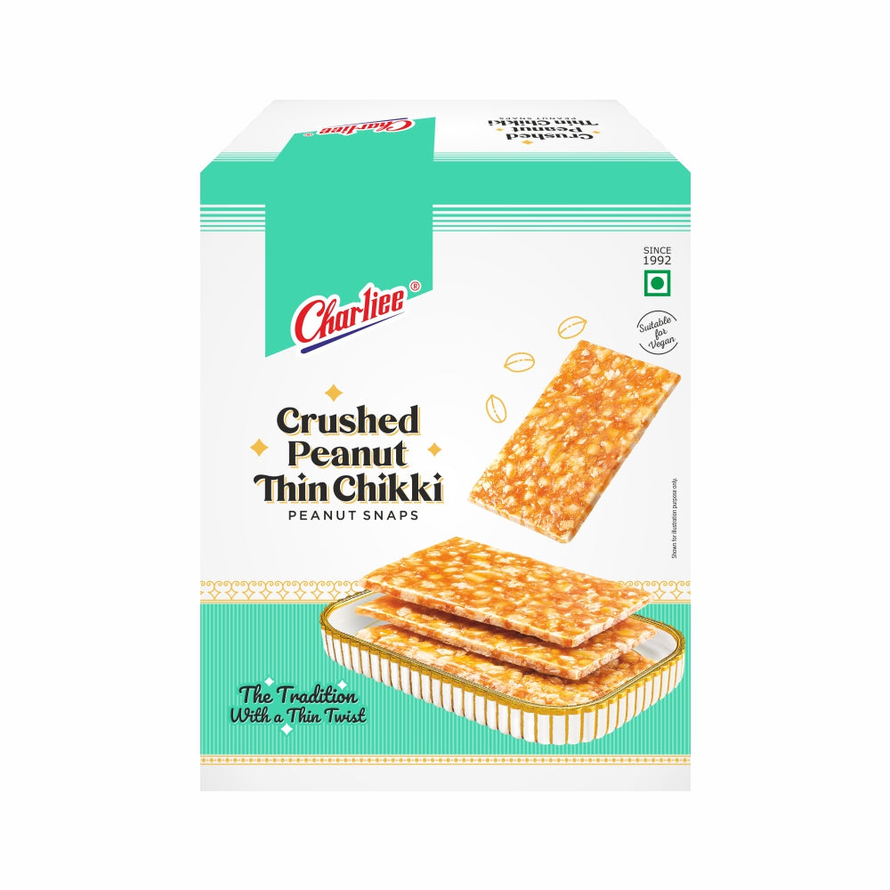 Thin Crushed Peanut Chikki 300 g - front of pack