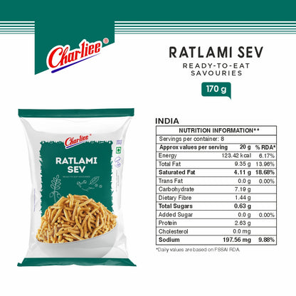 Ratlami Sev 170 g - nutrition information