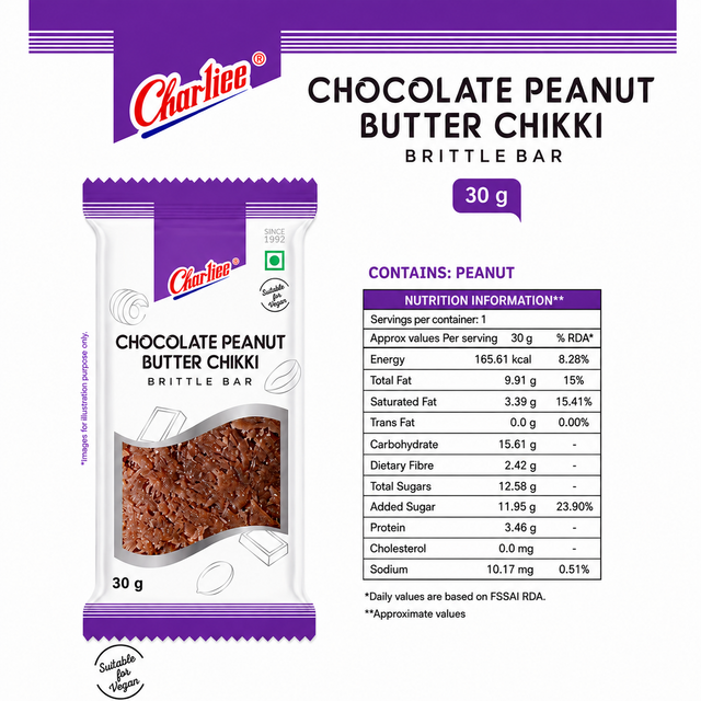 Chocolate Peanut Butter Chikki (30 g * 20 Units) - 02