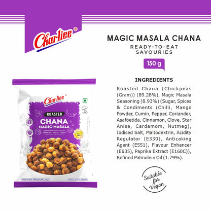 Charliee Magic Masala Chana 150 g - ingredients