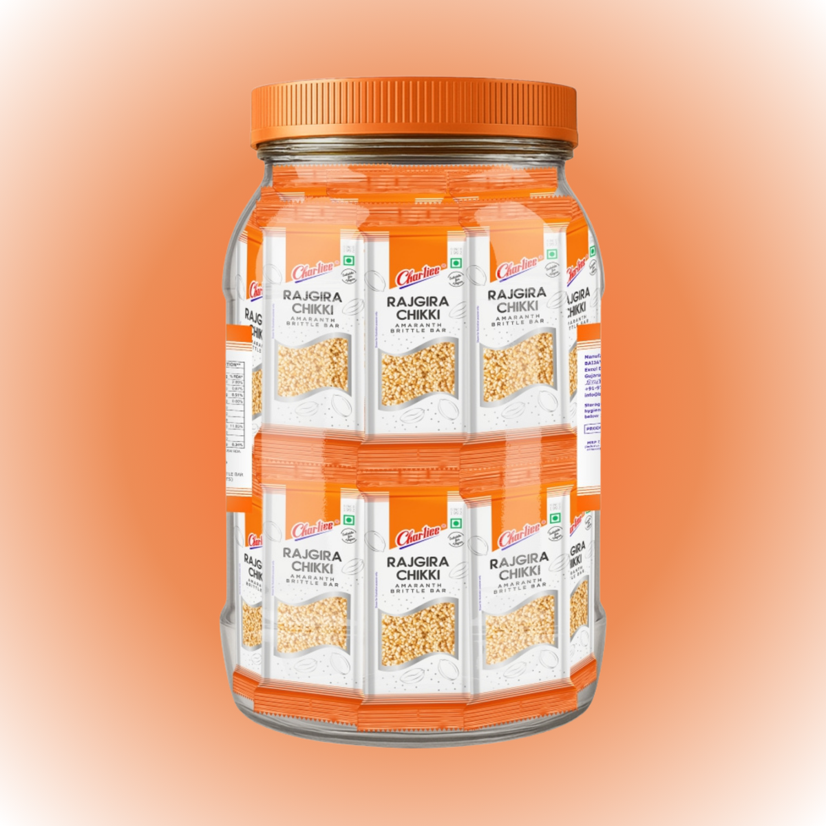 Rajgira Peanut Chikki Jar (15 g * 40 Units) - cover