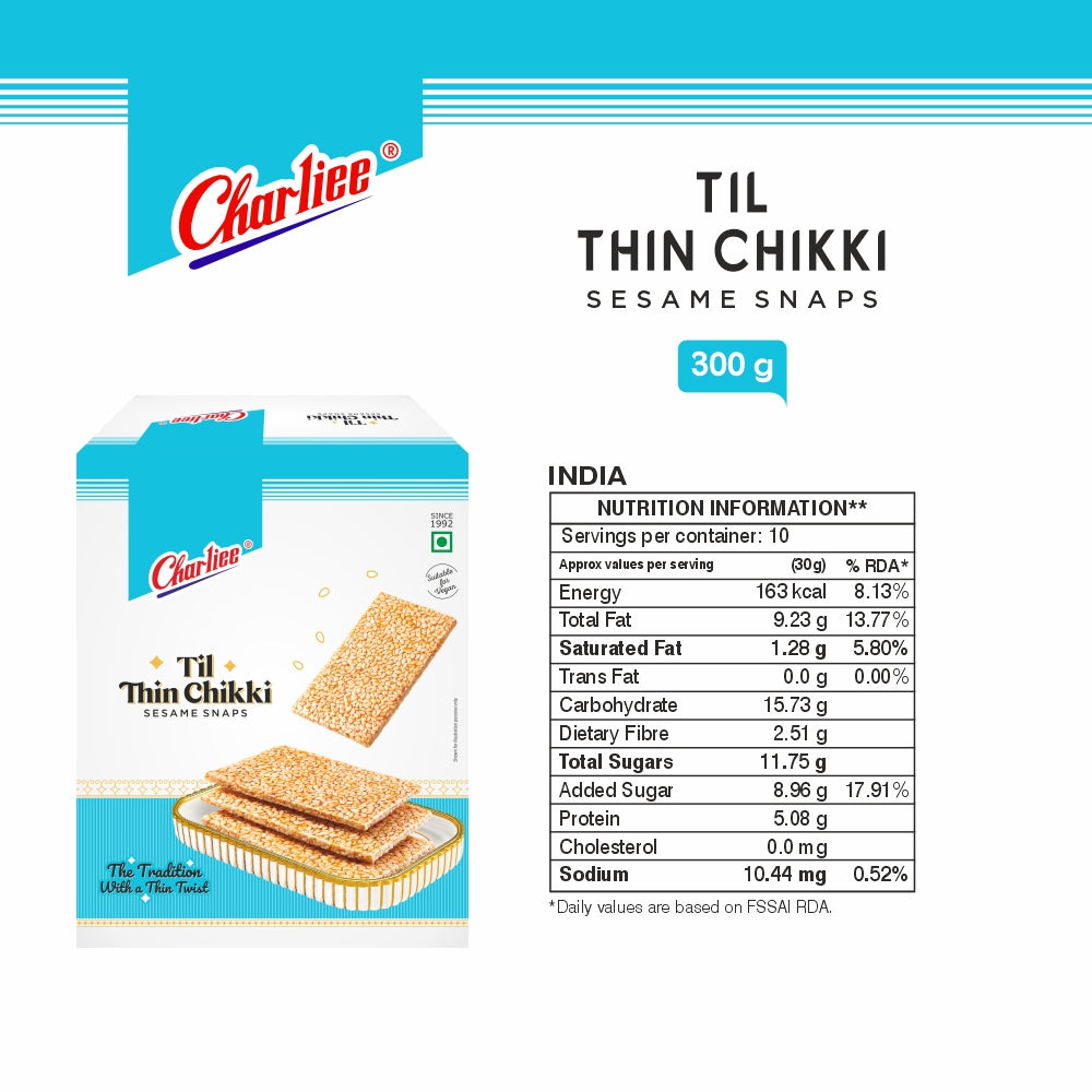 Thin Til Chikki 300 g - nutrition information