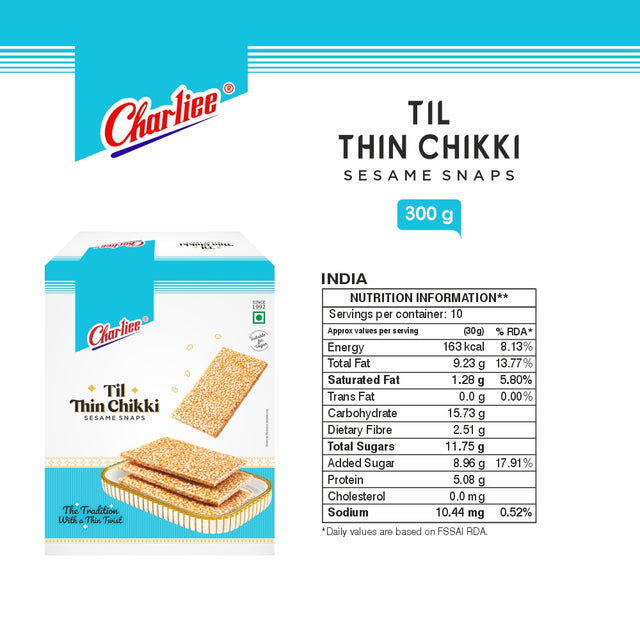 Thin Til Chikki 300 g - nutrition information