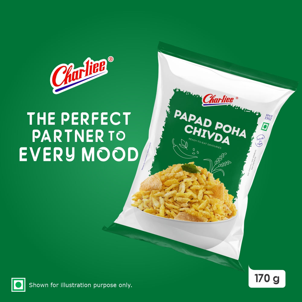 Charliee Papad Poha Chivda 170 g - product shot