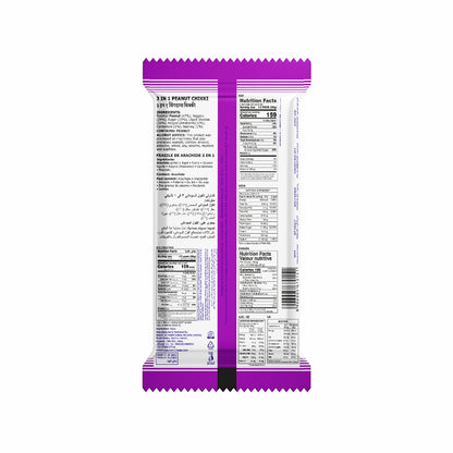 Charliee 3 in 1 Peanut Chikki 100 g - back of pack