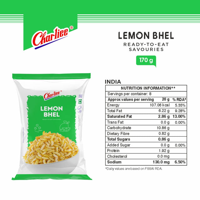 Lemon Bhel 170 g - nutrition information