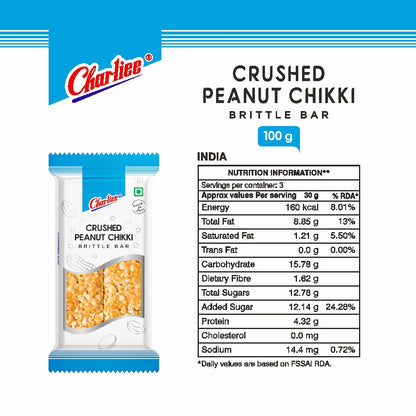 Crushed Peanut Chikki 100 g - nutrition information