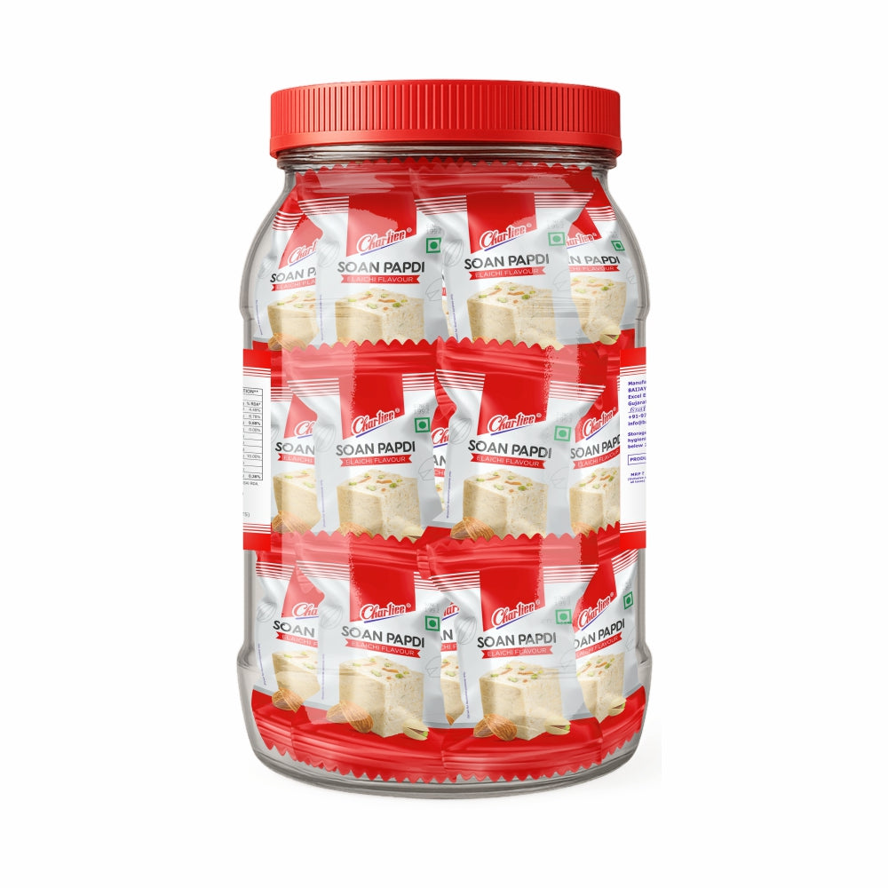 Charliee Soan Papdi Elaichi Flavour Jar - back of pack