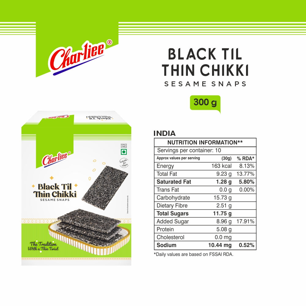 Thin Black Til Chikki 300 g - 03