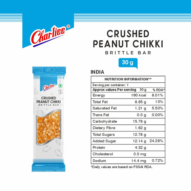 Crushed Peanut Chikki (30 g * 20 Units) - 03