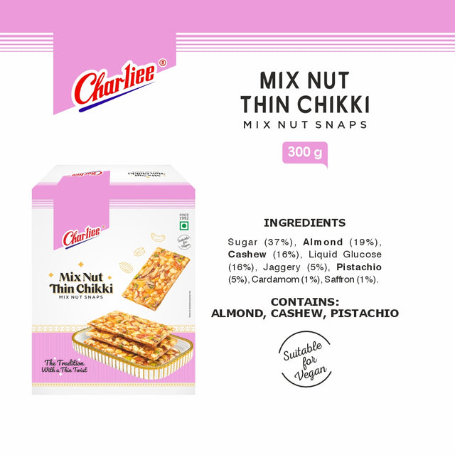 Thin Mix Nut Chikki 300 g - 04