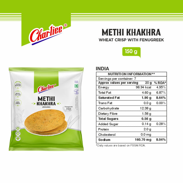 Methi Khakhra (Round) 150 g - 03