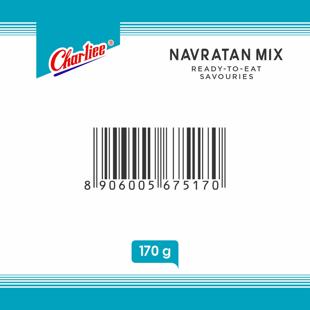 Charliee Navratan Mix 170 g - FSSAI and address