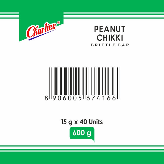 Peanut Chikki Jar (15 g * 40 Units) - barcode