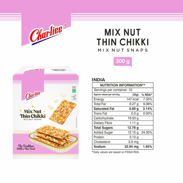 Thin Mix Nut Chikki 300 g - 03