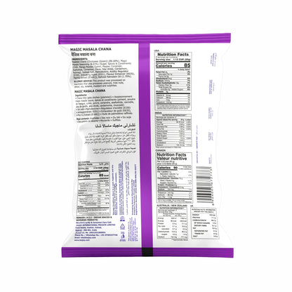 Charliee Magic Masala Chana 150 g - back of pack