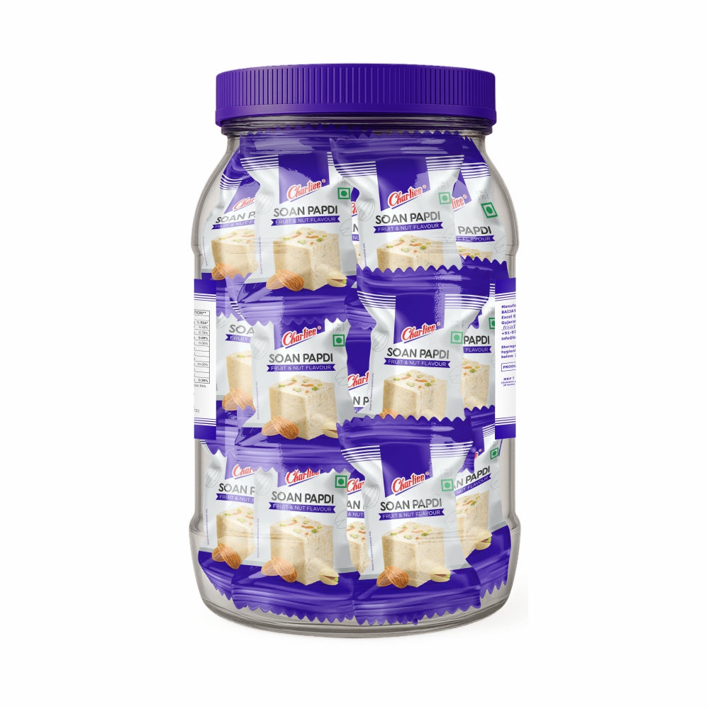 Soan Papdi Fruit & Nut Flavour Jar (15 g * 50 Units) 750 g - back of pack