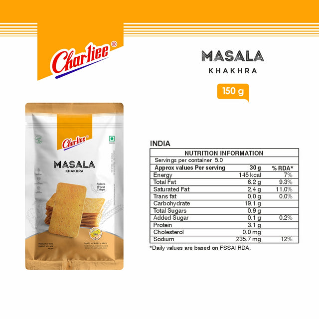 Masala Khakhra (Mobile) 150 g - nutrition information