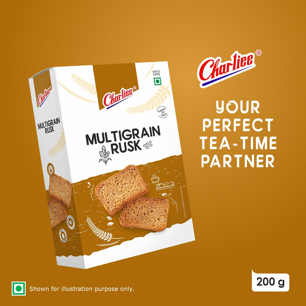 Charliee Multigrain Rusk 200 g - product shot