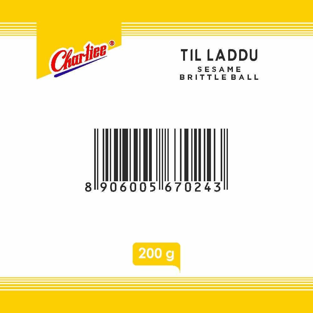 Charliee Til Laddu 200 g - barcode