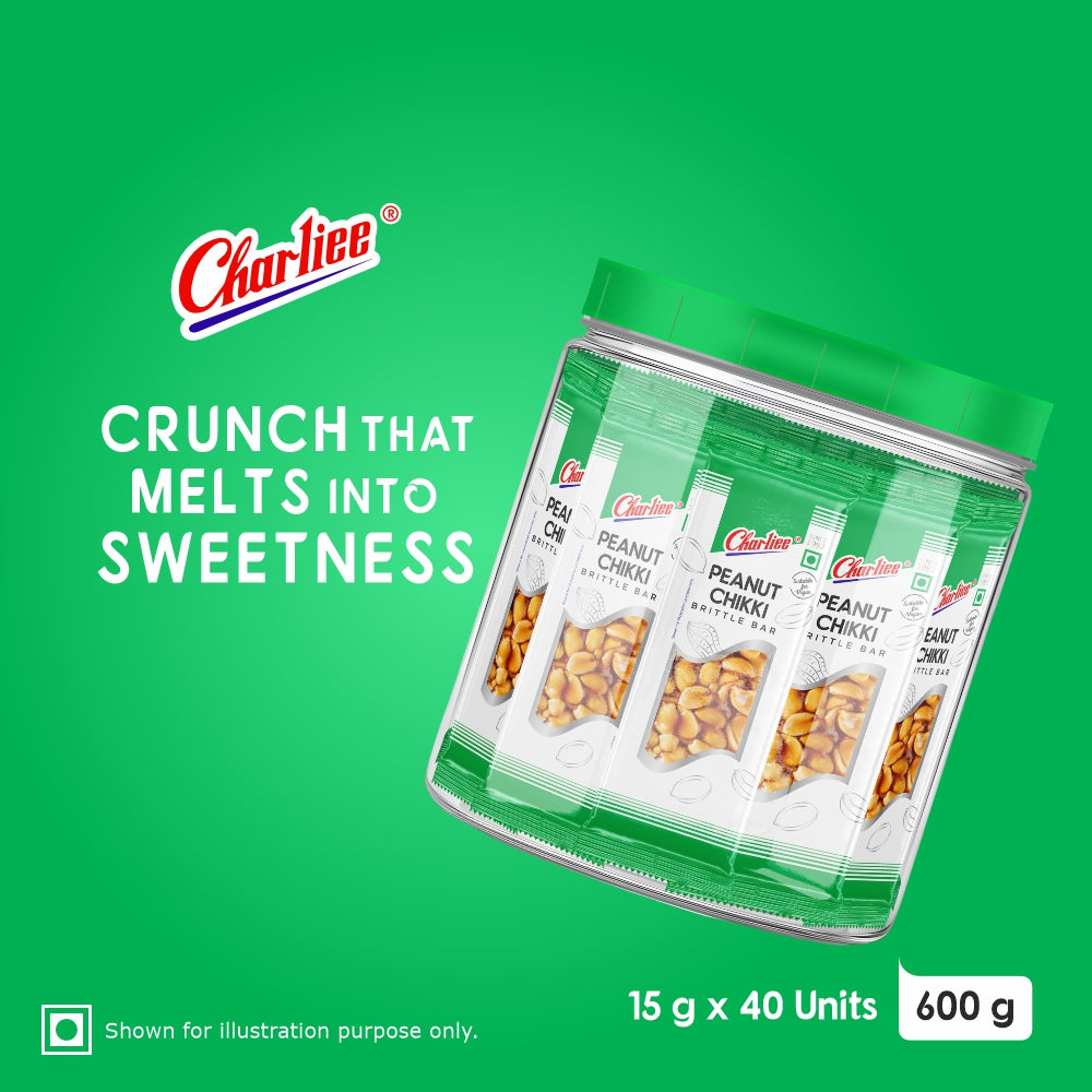 Peanut Chikki Jar (15 g * 40 Units) - product shot