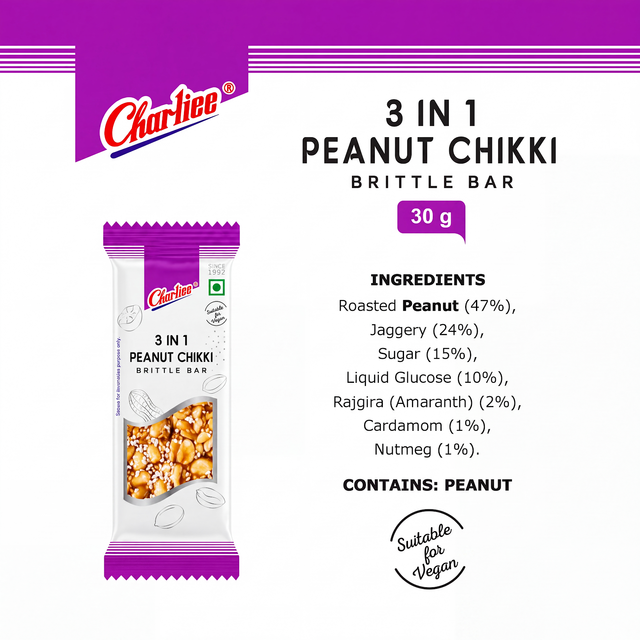 3 in 1 Peanut Chikki (30g * 20 Units) - 07