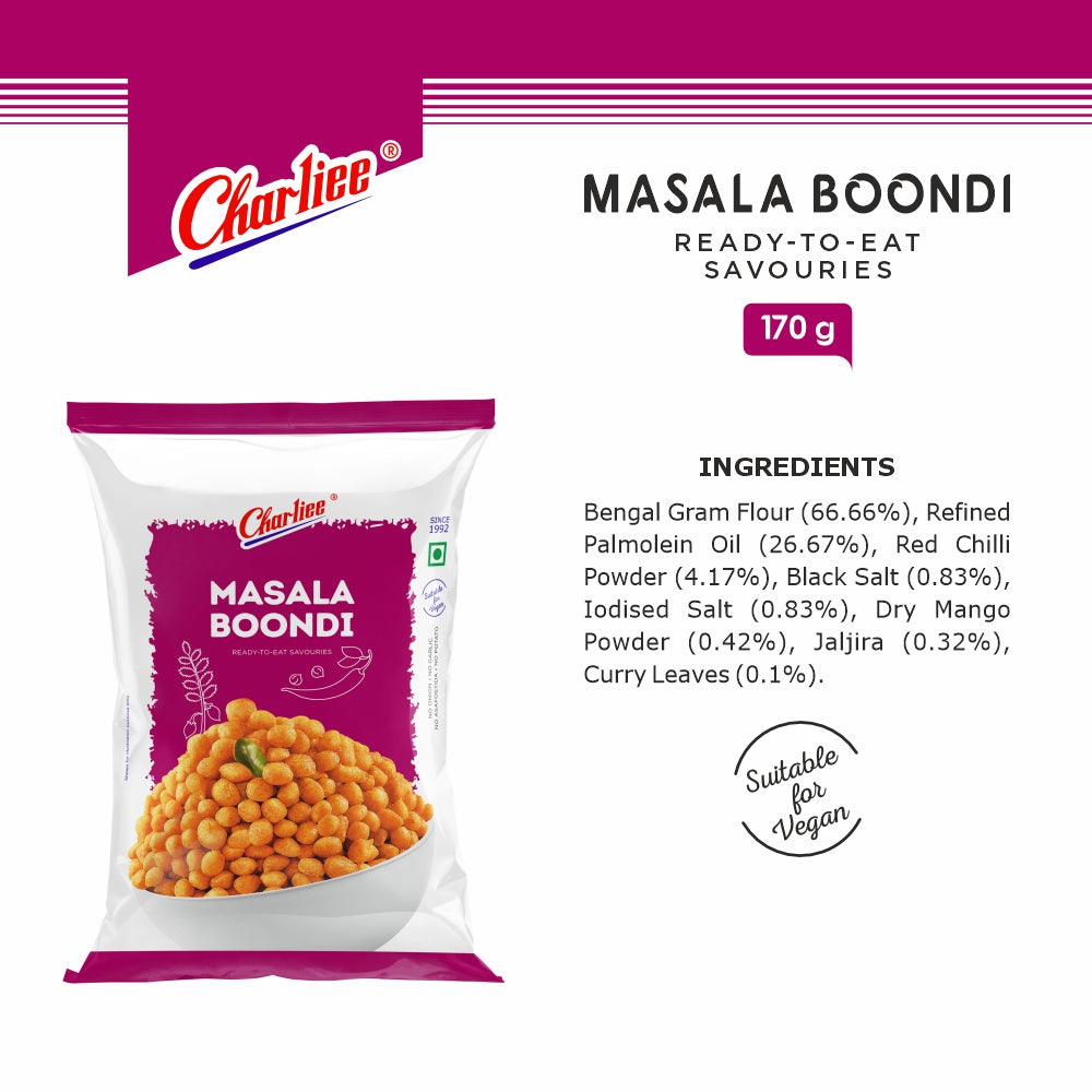 Charliee Masala Boondi 170 g - ingredients